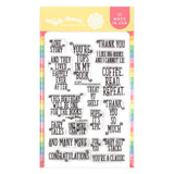 Waffle Flower - Simple Book Sentiments Stamp Set