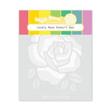 Waffle Flower - Lovely Rose Stencil Duo