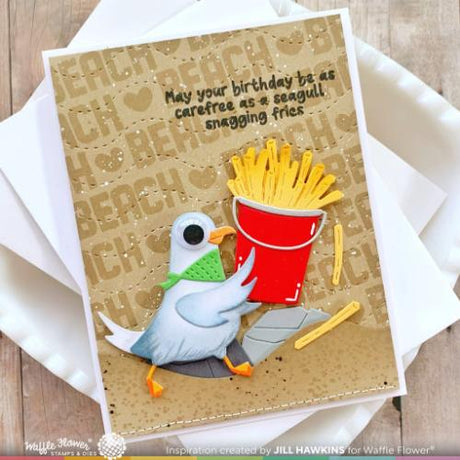 Waffle Flower - Inquisitive Seagulls Stamp Set