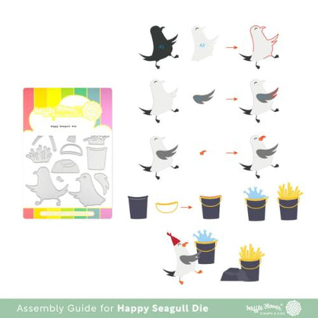 Waffle Flower - Happy Seagull Die