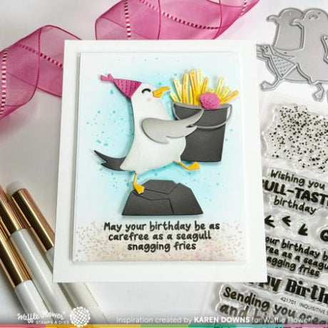 Waffle Flower - Happy Seagull Die