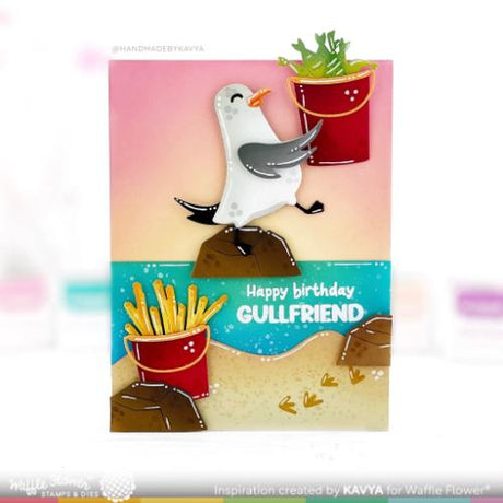 Waffle Flower - Happy Seagull Die