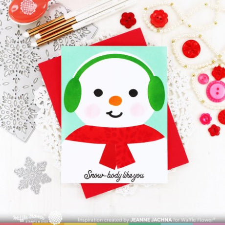 Waffle Flower - Oversized Snowman Stencil