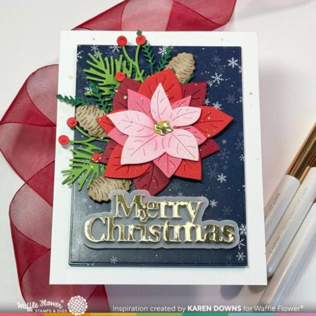 Waffle Flower - Poinsettia Cluster Die