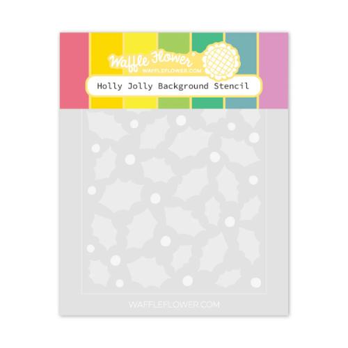 Waffle Flower - Holly Jolly Background Stencil