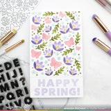 Waffle Flower - Overlapping Alpha Stamp Set