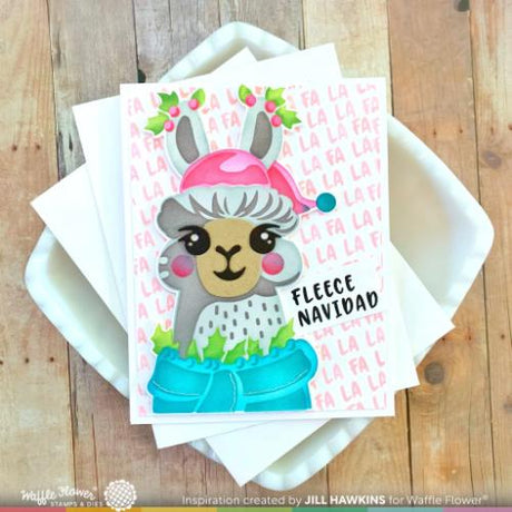 Waffle Flower - Fa-la-L a Llama Sentiments Stamp Set