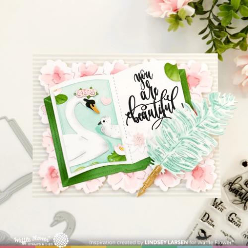 Pre-Order Waffle Flower - Open Book Coloring Stencil  - ETA 7th February