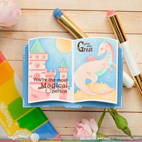 Waffle Flower - Open Book Sentiments Stamp Set