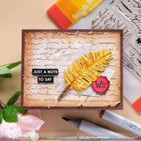 Pre-order Waffle Flower - Feather Pen Die-n- stencil - ETA 7th February