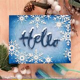 Waffle Flower - Snowcapped Hello Word Die