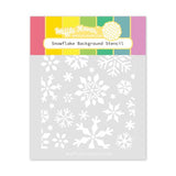 Waffle Flower - Snowflake Background Stencil