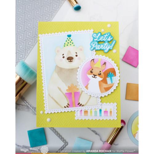 Waffle Flower - Nesting Postage Collage Die