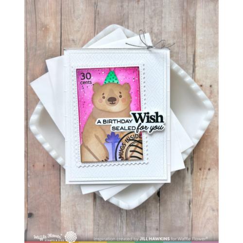 Waffle Flower - Nesting Postage Collage Die