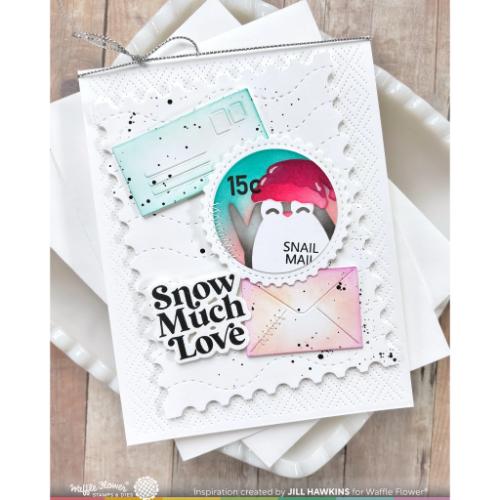 Waffle Flower - Nesting Postage Collage Die