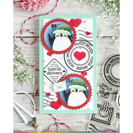 Waffle Flower - Nesting Postage Collage Die