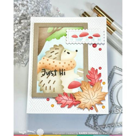 Waffle Flower - Nesting Postage Collage Mush Love Stencil