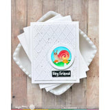 Waffle Flower - Nesting Postage Collage Mush Love Stencil