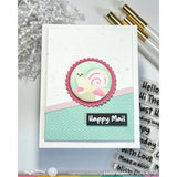 Waffle Flower - Nesting Postage Collage Mush Love Stencil