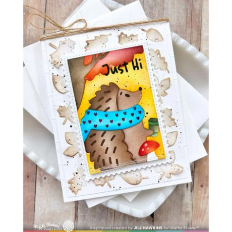 Waffle Flower - Nesting Postage Collage Mush Love Stencil