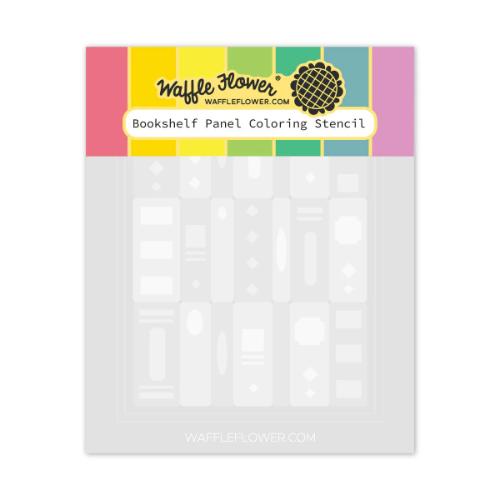 Waffle Flower - Bookshelf Panel Coloring Stencil