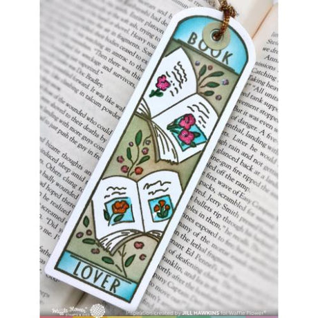 Waffle Flower - Round Bookmark - Book Lover Stamp Set