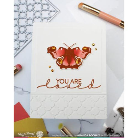 Waffle Flower - Butterfly Trio Coloring Stencil