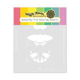 Waffle Flower - Butterfly Trio Coloring Stencil