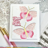 Waffle Flower - Butterfly Focal Stencil