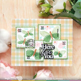 Waffle Flower - Postage Collage Spring Breeze Stencil