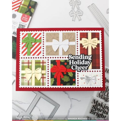 Waffle Flower - Postage Collage A7 Blocks Die