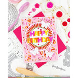 Waffle Flower - Confetti Background Stencil