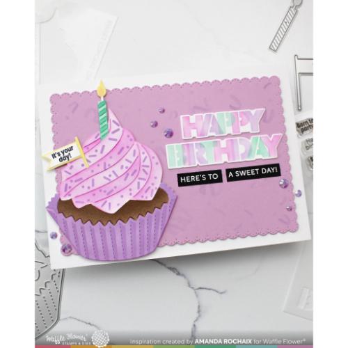 Waffle Flower - Cupcake Topper Additions Stamp Set