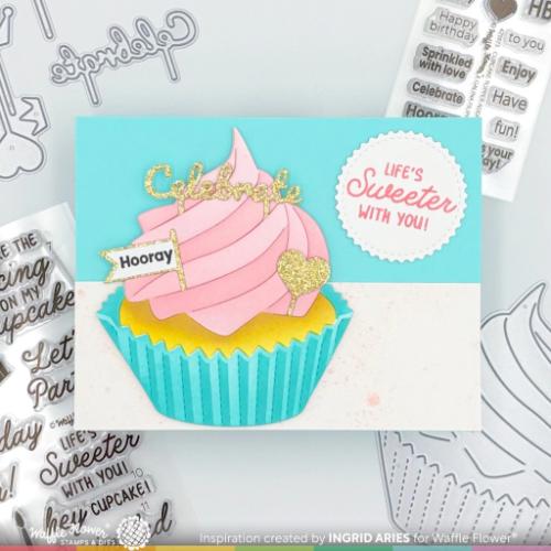 Waffle Flower - Cupcake Topper Additions Stamp Set