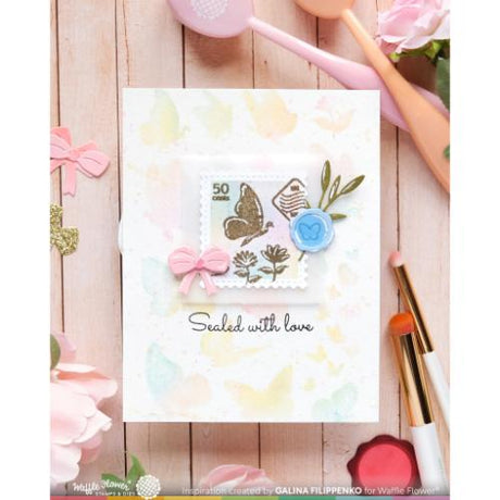 Waffle Flower - Postage Collage Wild Butterflies Stamp Set