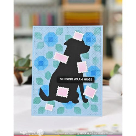 Waffle Flower - Quilted Floral Stencil