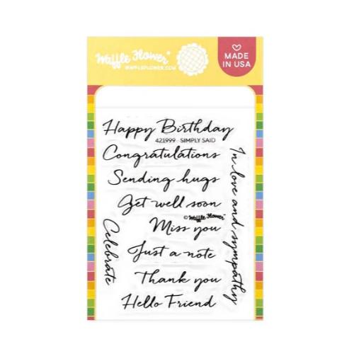 Waffle Flower - Simply Said Stamp Set
