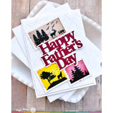 Waffle Flower - Postage Collage Forest Sunset Stamp Set