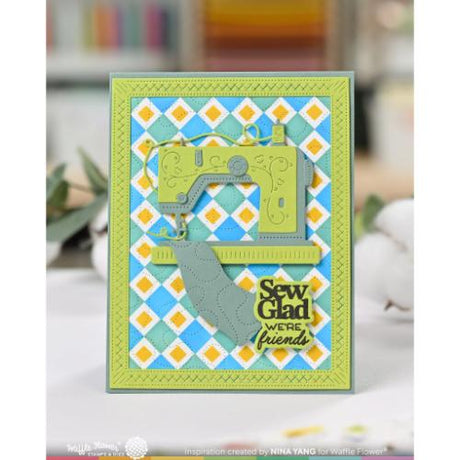 Waffle Flower - Tiny Square Stencil