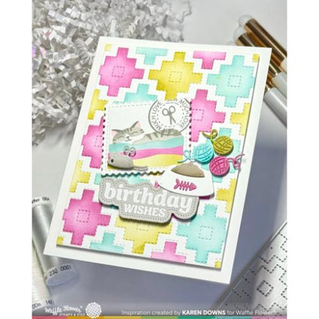 Waffle Flower - Fabric Lover Die-n-stencil