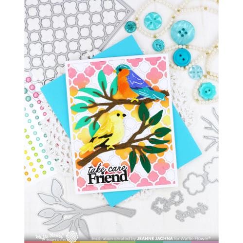 Waffle Flower - Quatrefoil Panel Die