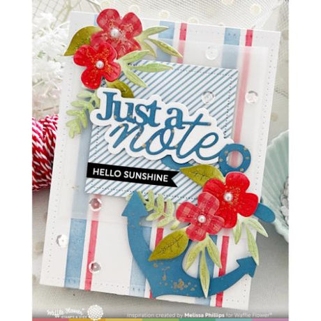 Waffle Flower - Just a Note Word Die