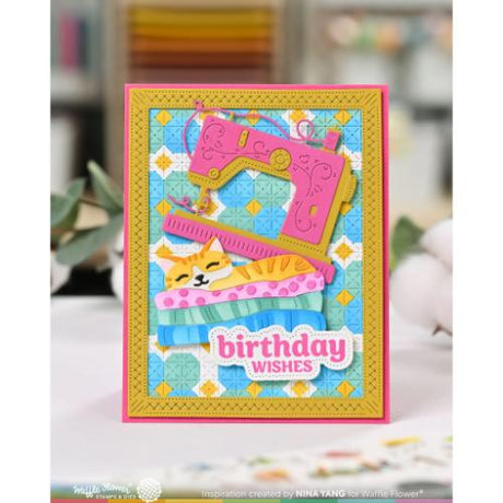 Waffle Flower -Happy Birthday Stamp Set
