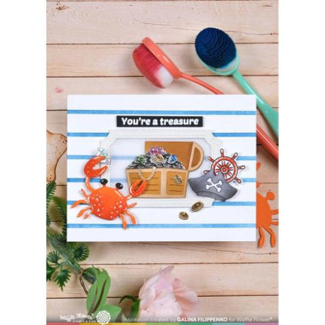 Waffle Flower - Nesting Piercing Ticket Frames Die
