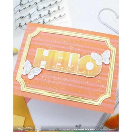 Waffle Flower - Nesting Piercing Ticket Frames Die