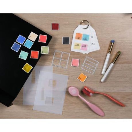 Waffle Flower - Nesting Piercing Tags Die-n-stencil