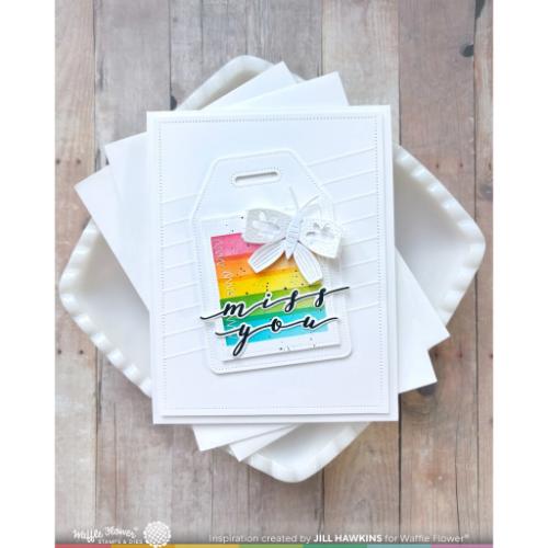 Waffle Flower - Nesting Piercing Tags Die-n-stencil