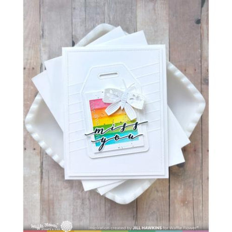 Waffle Flower - Nesting Piercing Tags Die-n-stencil