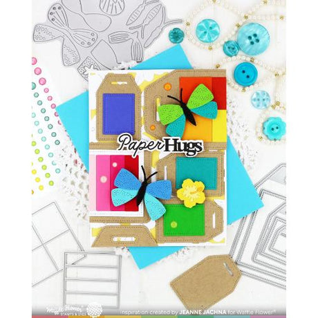 Waffle Flower - Nesting Piercing Tags Die-n-stencil