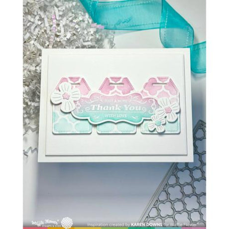 Waffle Flower - Nesting Piercing Tags Die-n-stencil